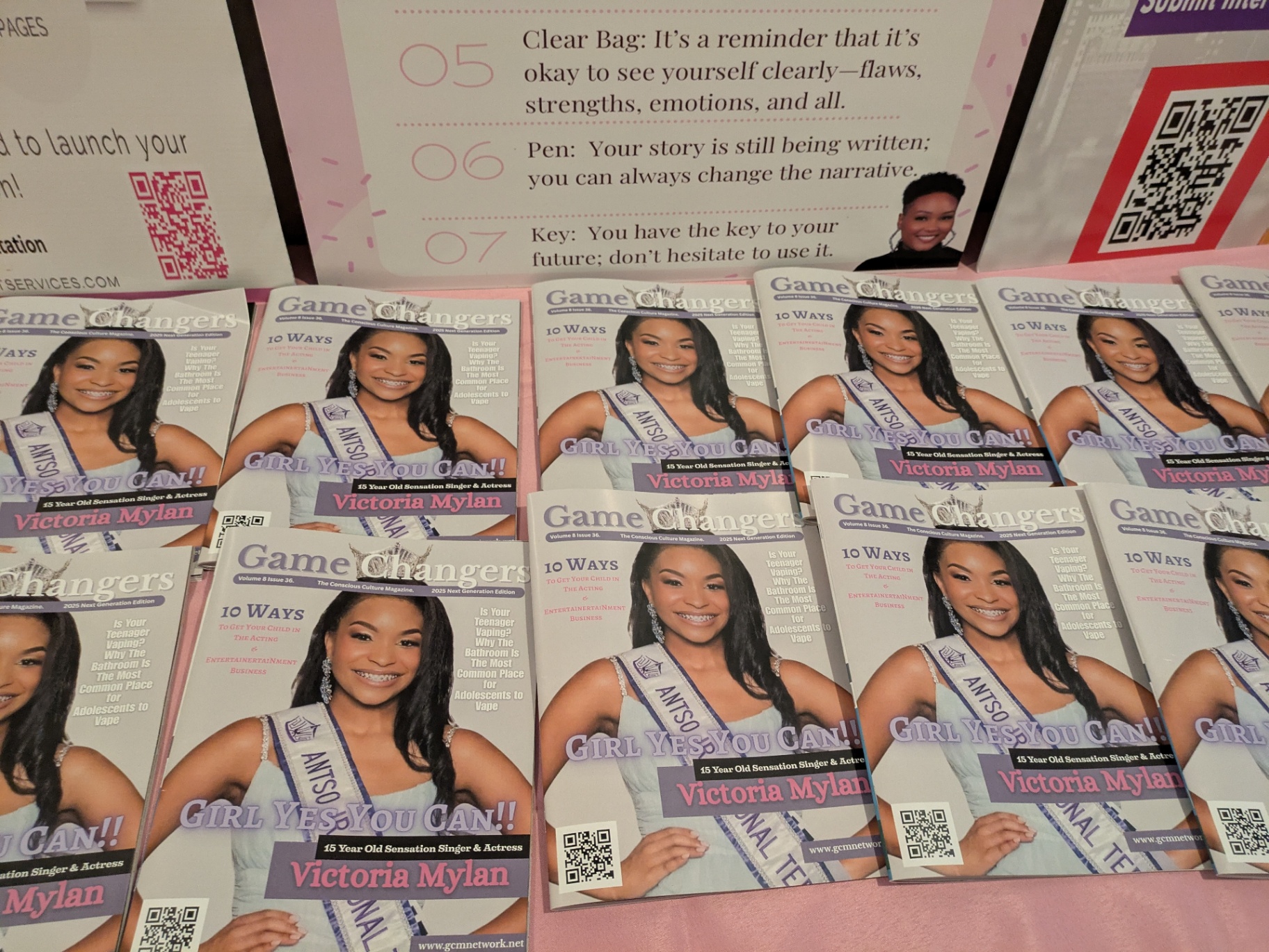 Victoria Mylan featured on Game Changers magazine covers