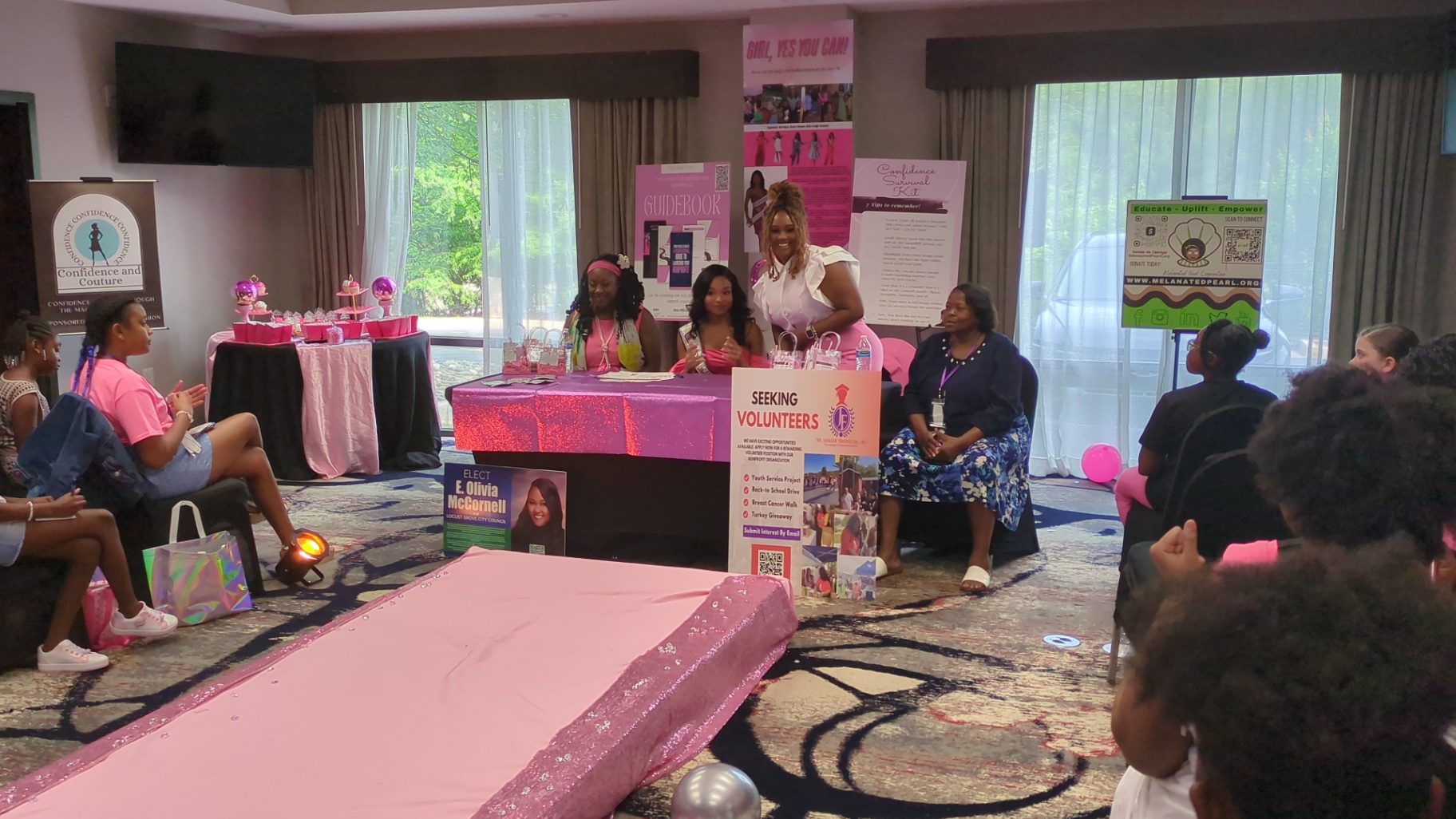 Volunteers and speakers at the Girl Yes You Can Conference 2025